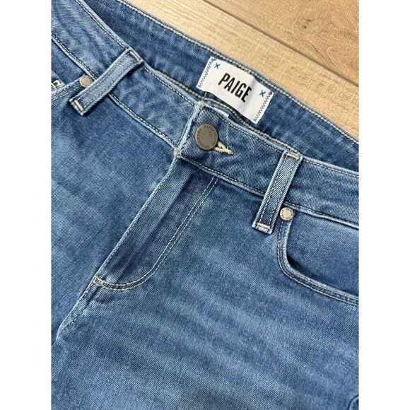 Paige Brigitte Jeans size 26 Ankle Raw Edge Stretch High Rise Women’s - Picture 5 of 7